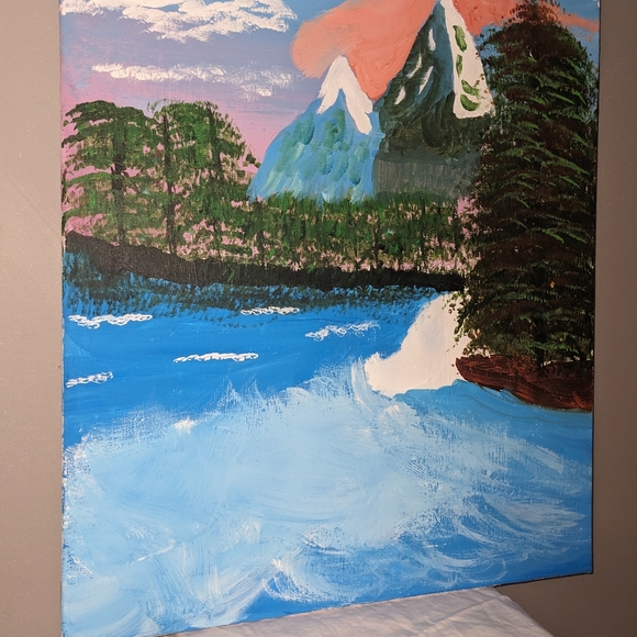 Original painting of mountains - Picture 3 of 4